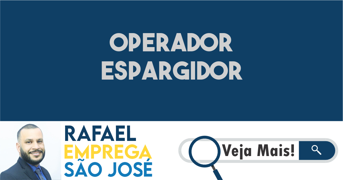 operador espargidor 110