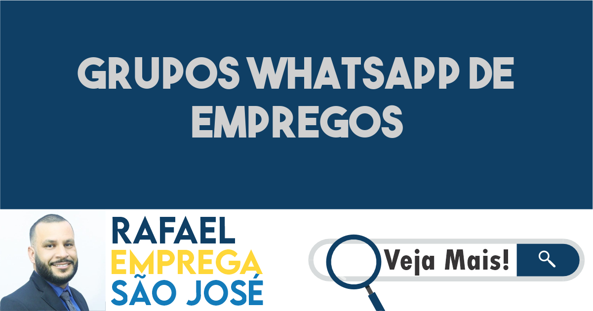 grupos whatsapp de empregos 168